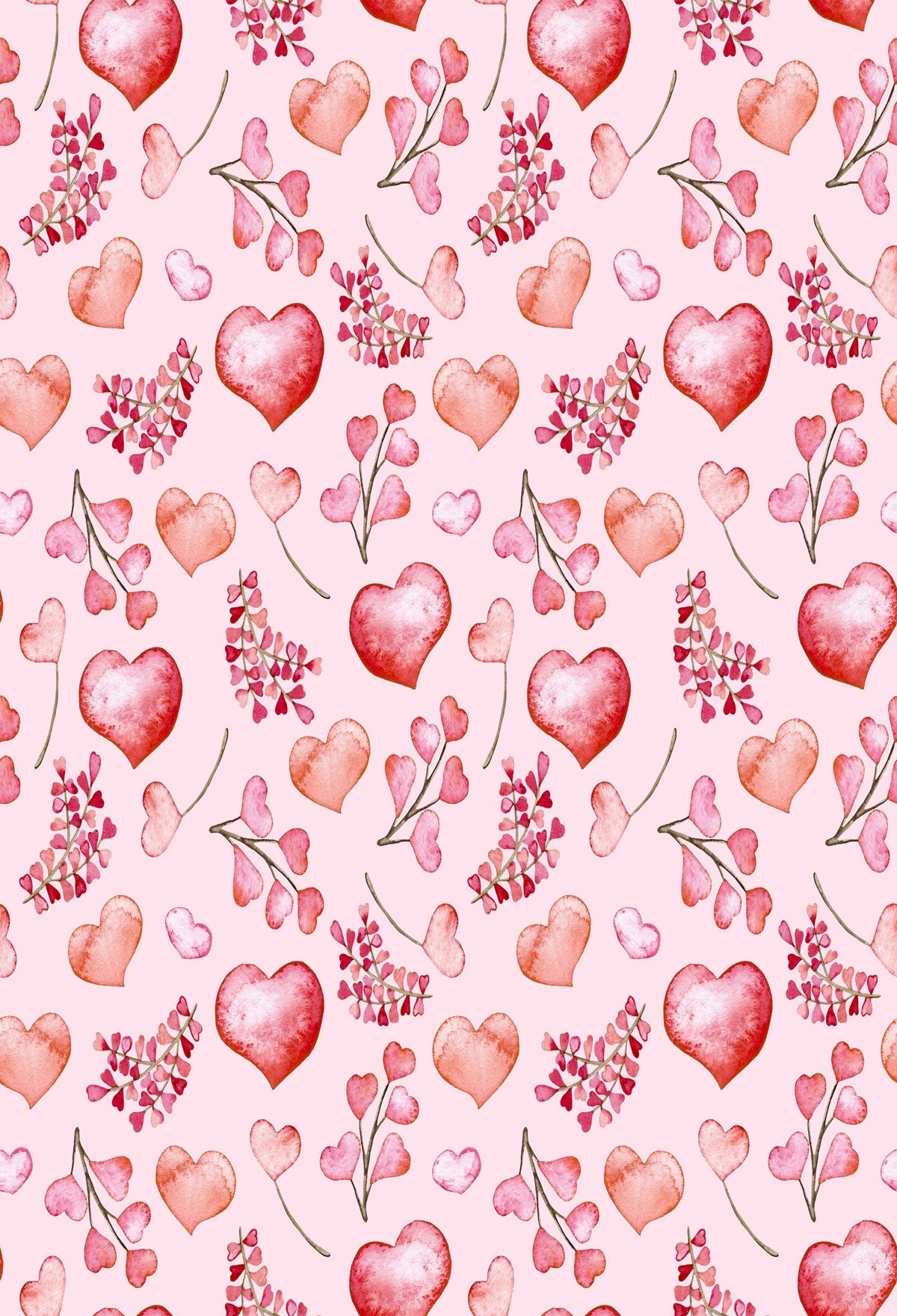 Katebackdrop：Kate Valentine's Day Love heart branches backdrop