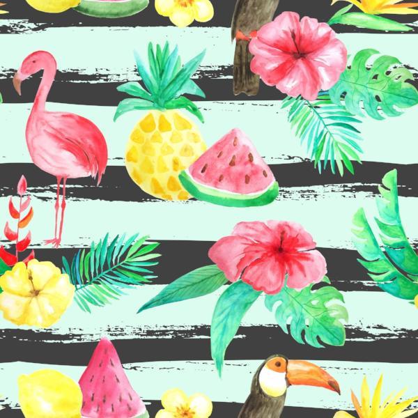 Kate Sommerferien-Flamingo-Party mit Ananas-Fotografie-Hintergrund