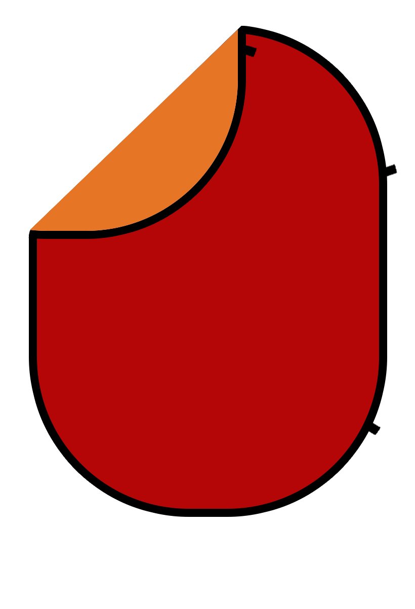 Kate einfarbig Orange / Rot Falthintergrund fotografie 5x6.5ft(1.5x2m) - Kate Backdrop.de