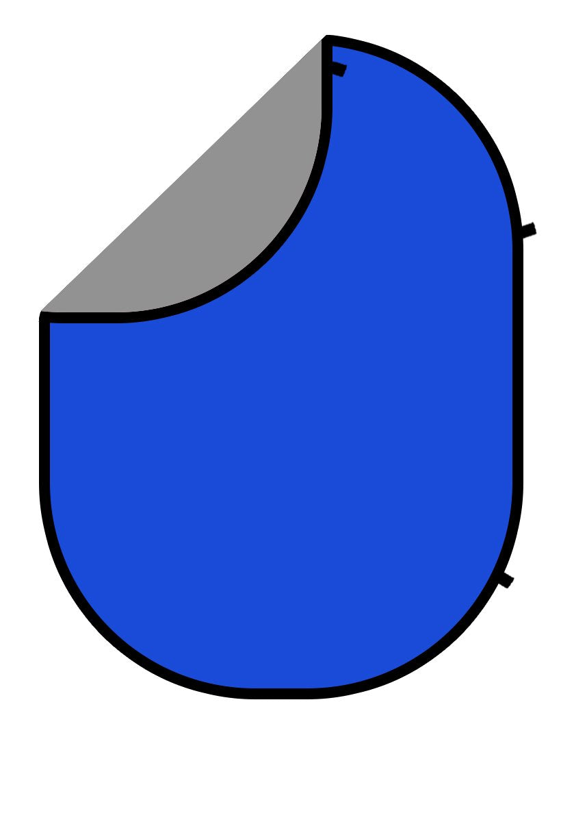 Kate einfarbig  grau / blaue Falthintergrund fotografie 1.5 x 2 m - Kate Backdrop.de