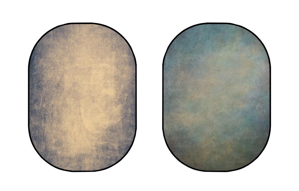 Kate Wie Rusty Iron / Braun Texture Falthintergrund Doppelseitig Fotografie 1.5x2m