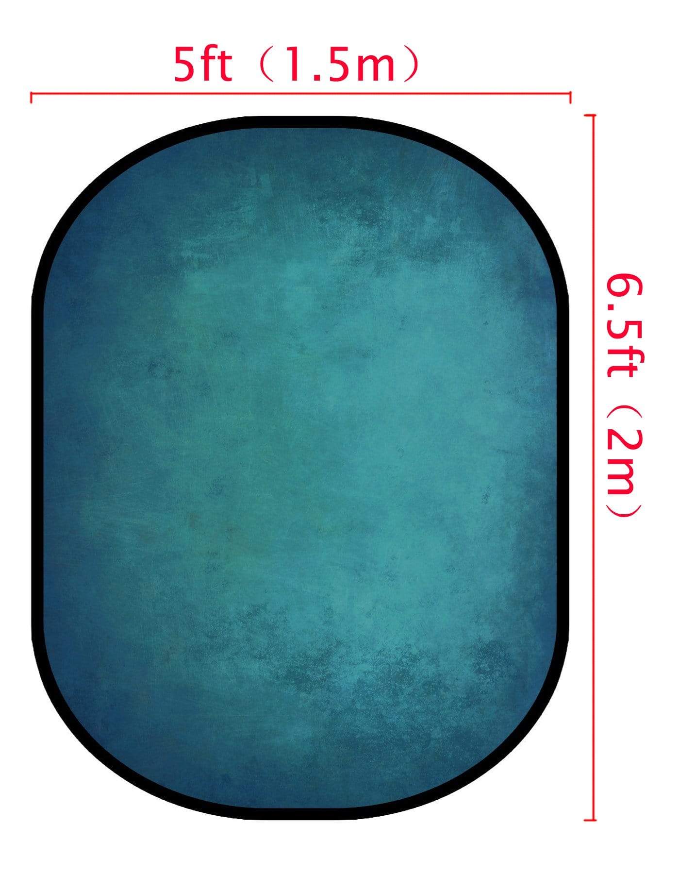 Kate graue abstrakte Textur / blau grün abstrakte Textur Falthintergrund Doppelseitig Fotografie 5X6.5ft(1.5x2m)