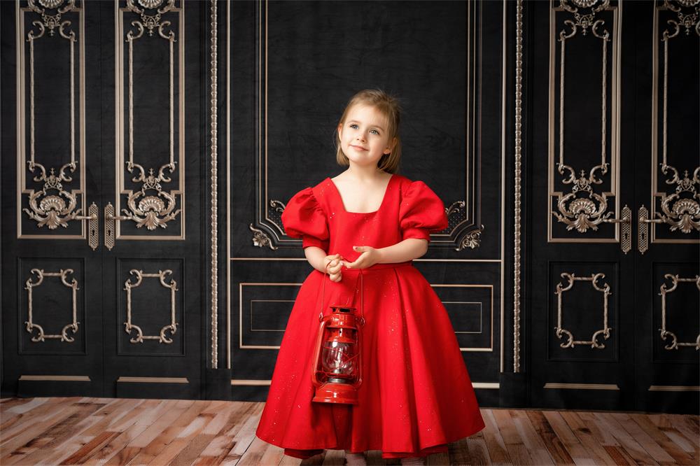 Kate Retro Wand Hintergrund gold und schwarz für die Fotografie - Kate Backdrop.de