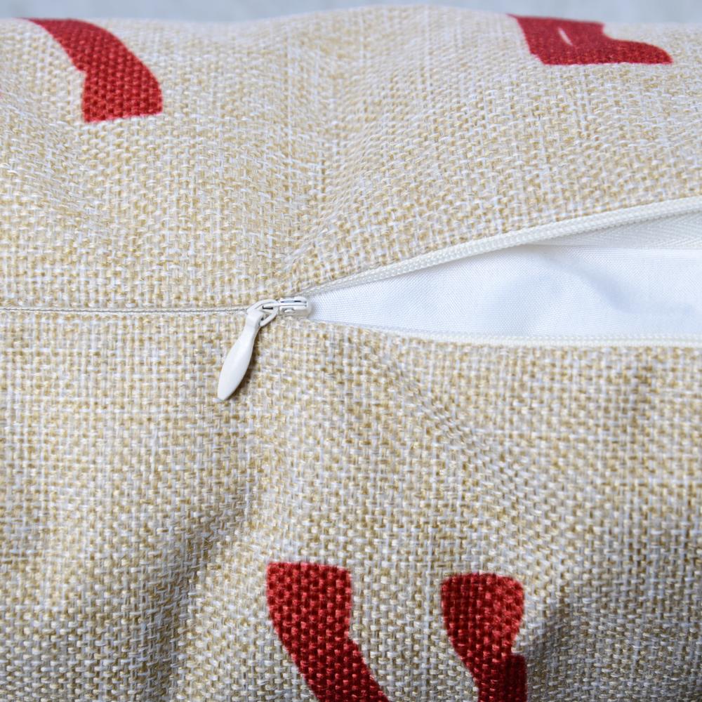 Katebackdrop：Pillow Cases Marry Christmas Pattern home decoration or photography Set of 4 (No Pillow)