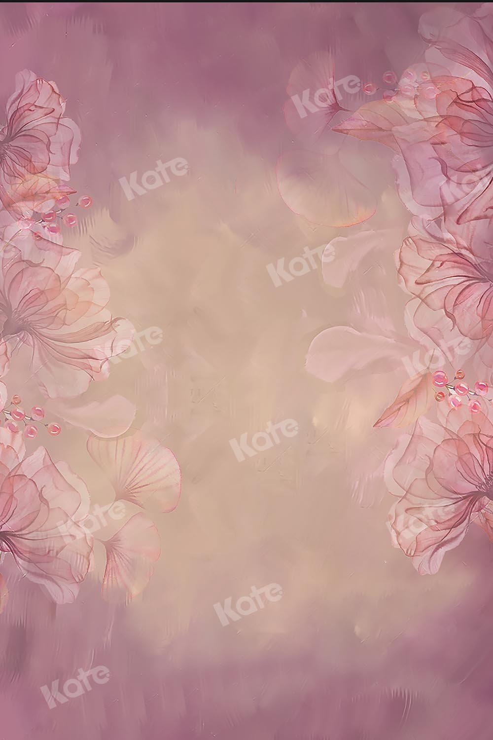 Kate Fine Art Blumen verschwommener rosa Hintergrund von GQ