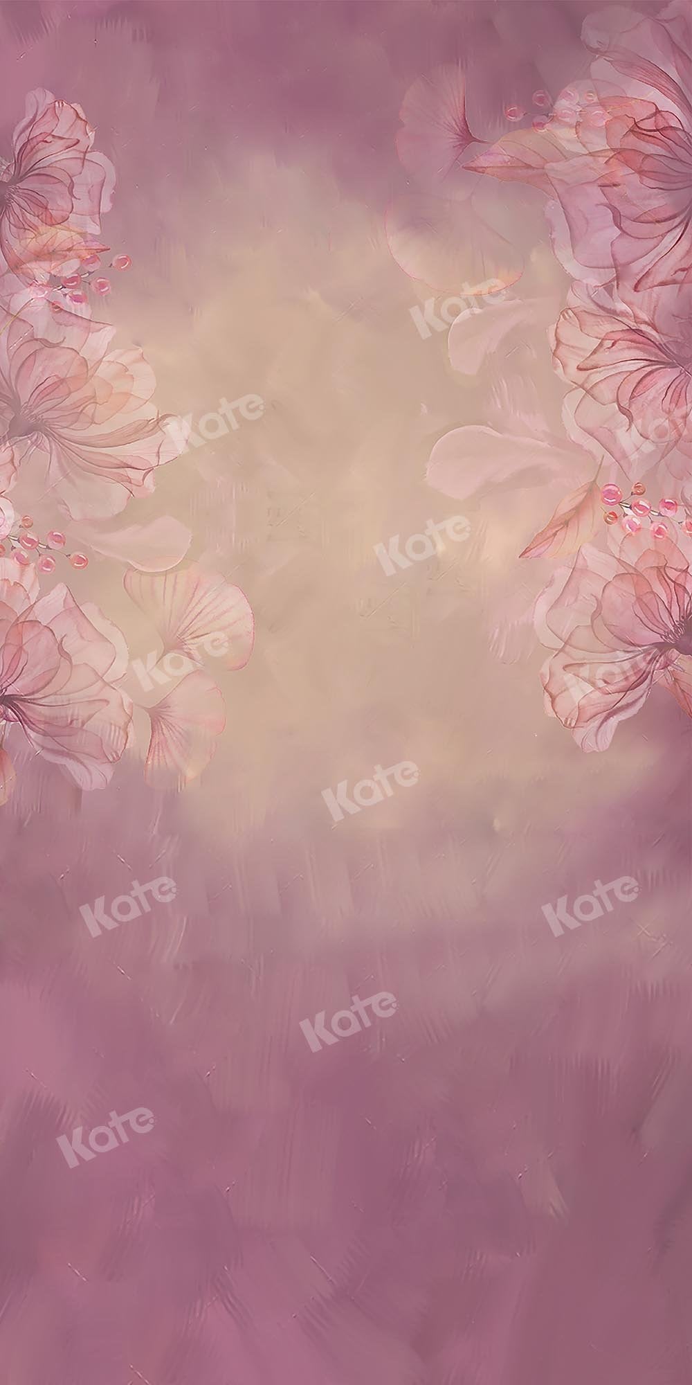 Kate Sweep Fine Art Blumen verschwommener rosa Hintergrund von GQ