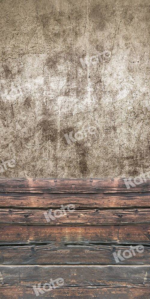 Kate Kombibackdrop Retro Backstein Holz Hintergrund - Kate Backdrop.de