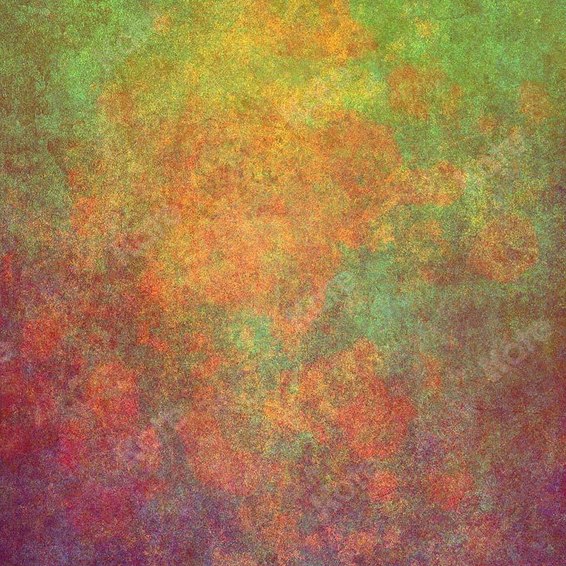Kate Abstrakter rostiger orange-grüner strukturierter Hintergrund
