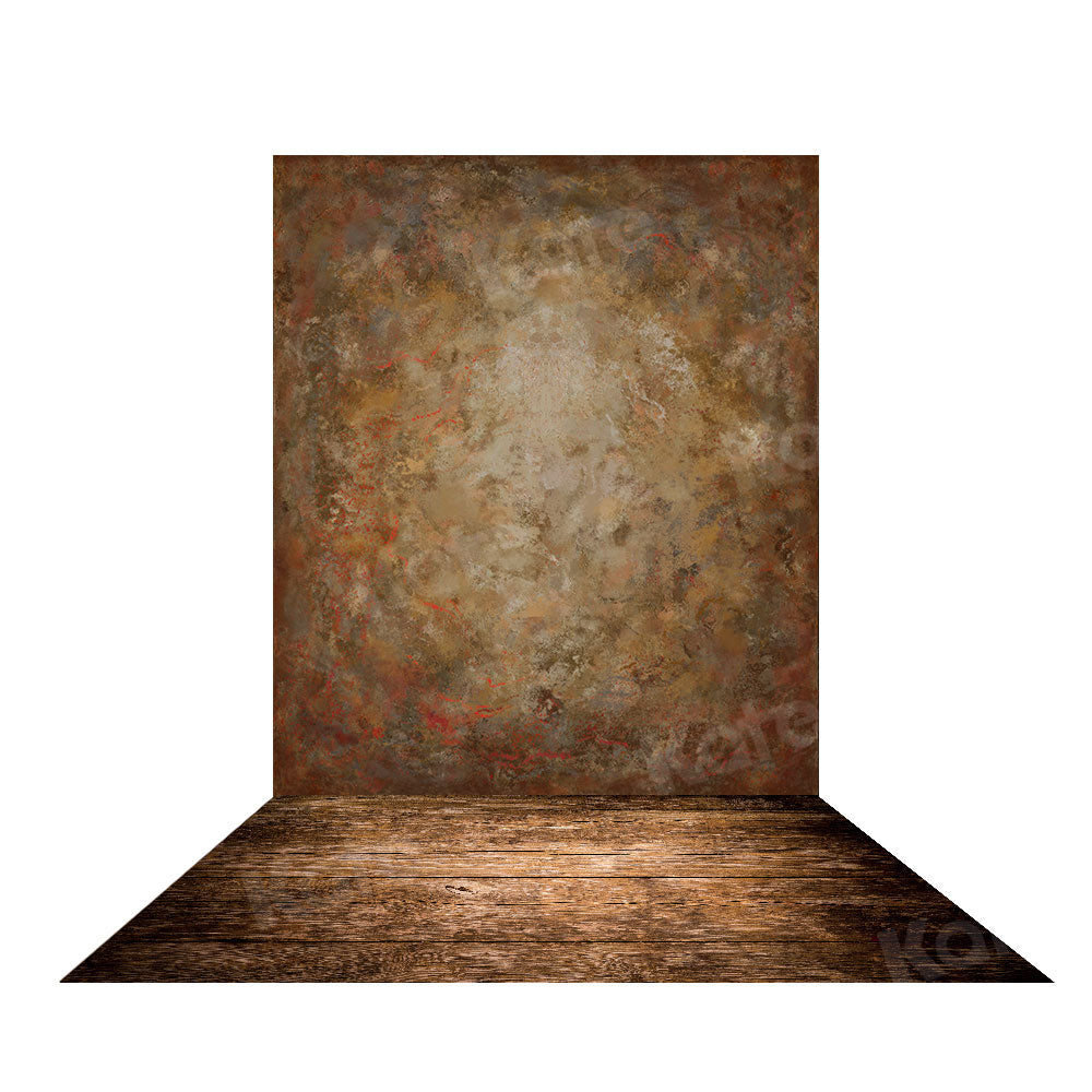 Kate  Abstrakter vintiger Hintergrund+Dunkelbraun Holz Bodenmatte  Gummimatte - Kate Backdrop.de