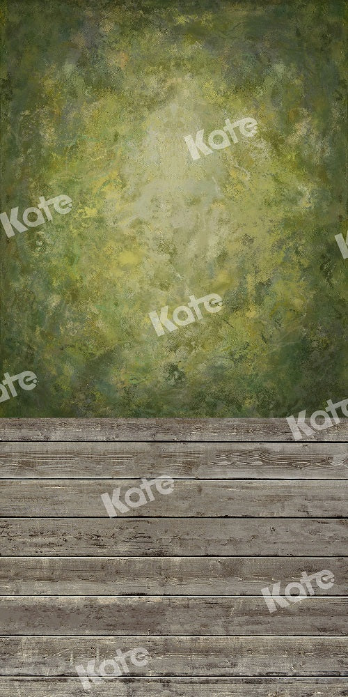 Kate Kombibackdrop Retro grün abstrakt holz Hintergrund