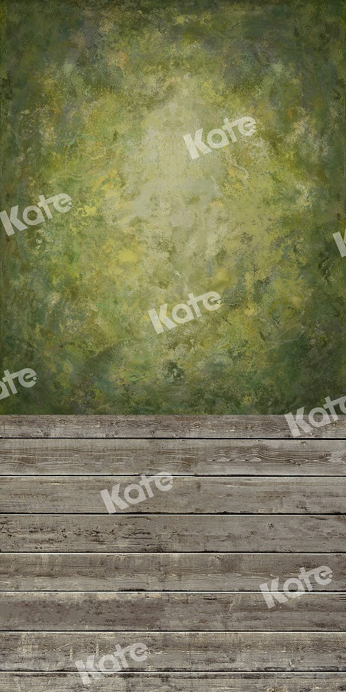 Kate Kombibackdrop Retro grün abstrakt holz Hintergrund - Kate Backdrop.de