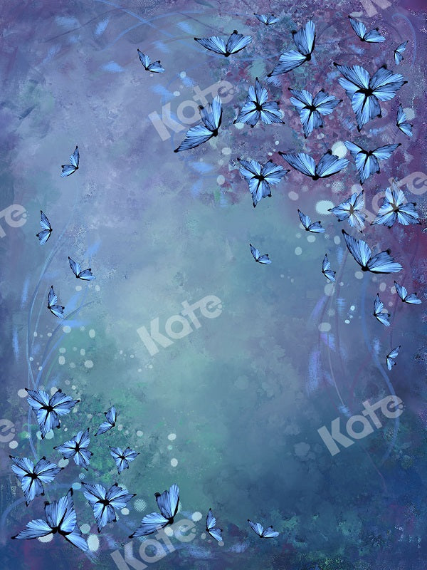 Kate Abstrakter Hintergrund Blumen Schmetterling entworfen von GQ