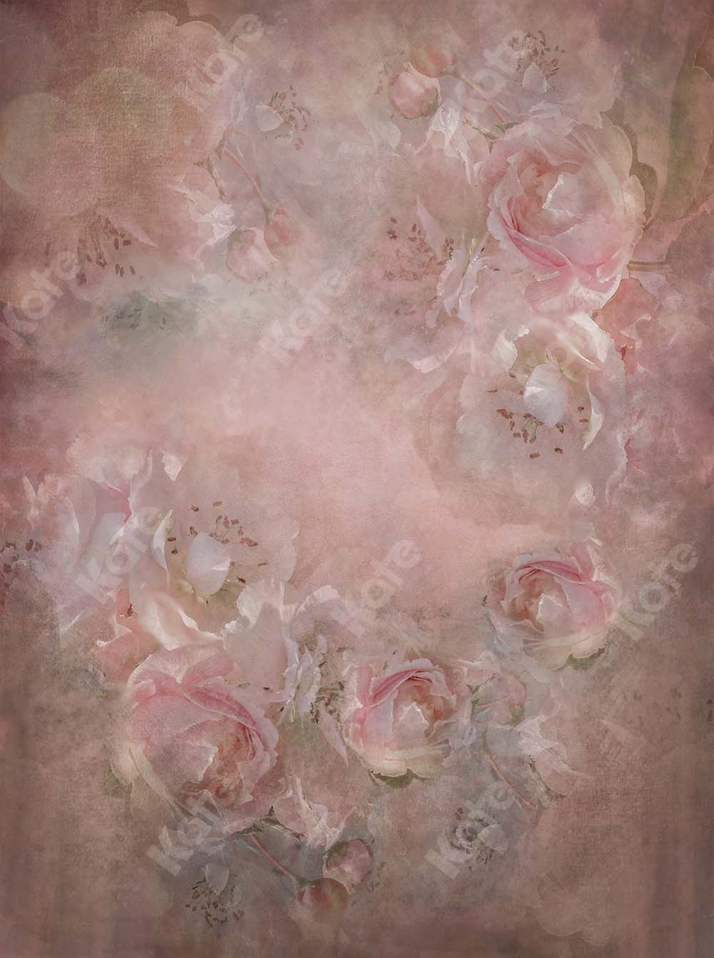 Kate Fine Art verschwommene Blumen rosa Hintergrund von GQ