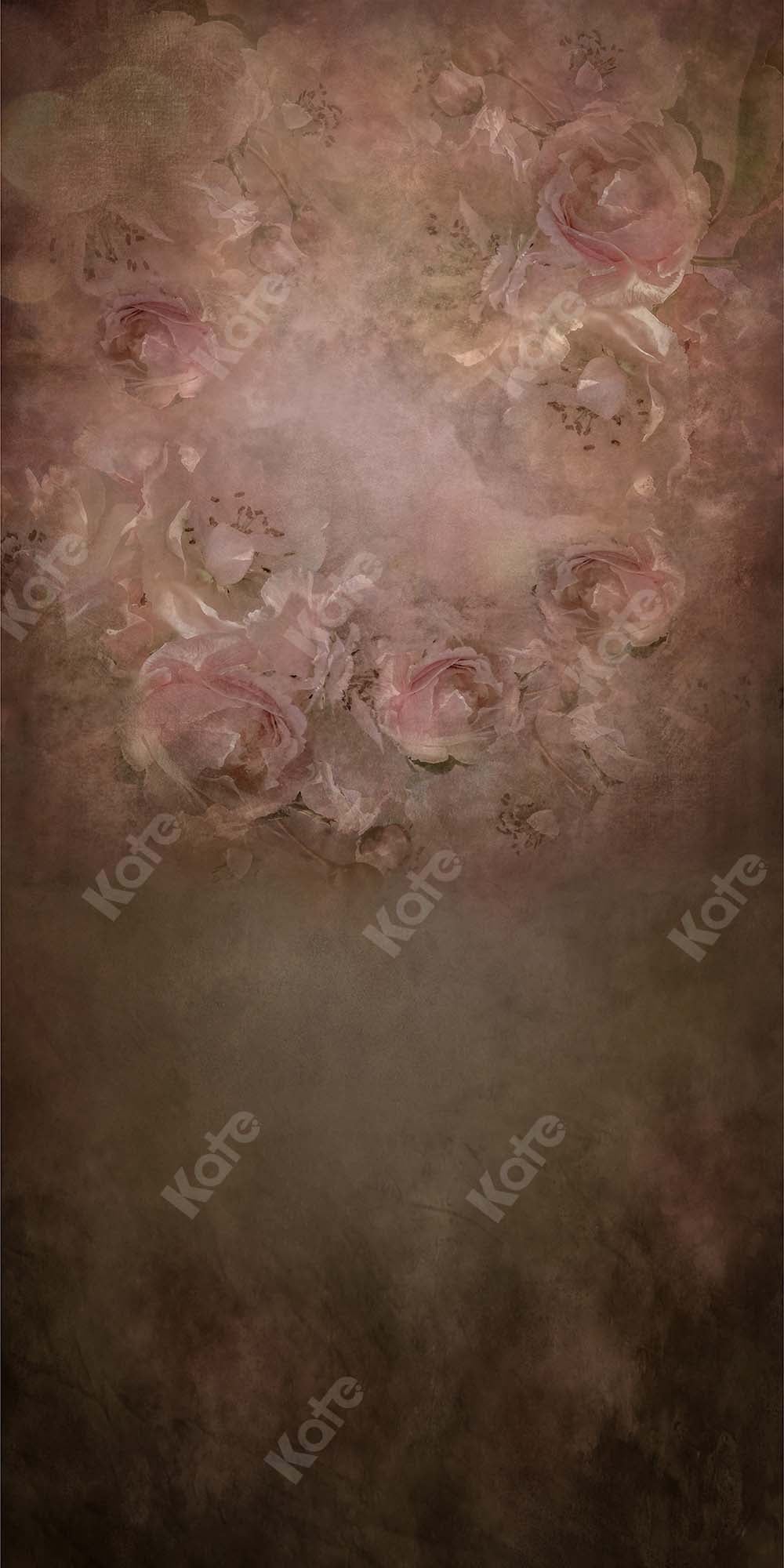 Kate Fine Art  Retro Blumen Rosen Hintergrund  von Kate - Kate Backdrop.de