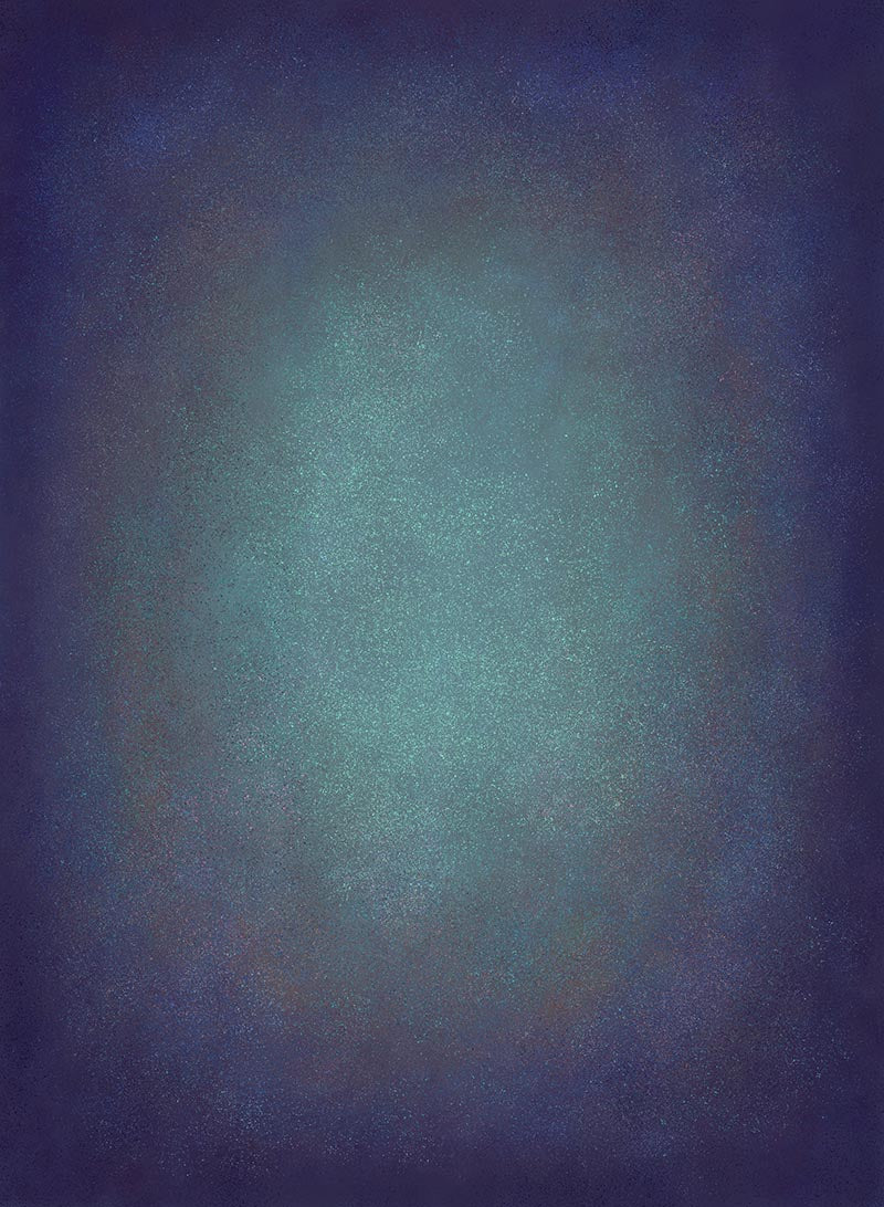 Kate Abstrakter blaugrüner aquamarin strukturierter Hintergrund + Schwarze abstrakte Gummibodenmatte