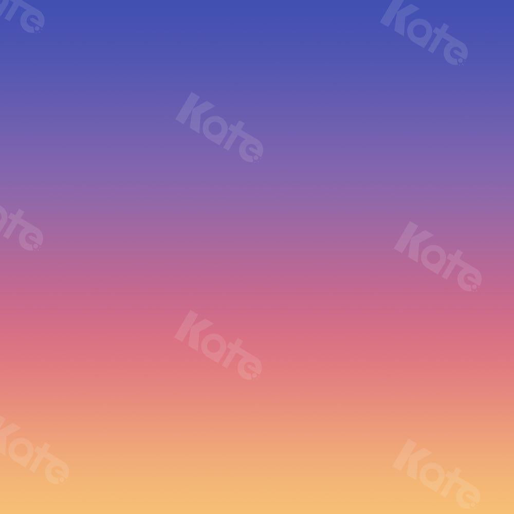 Kate Abstrakter Farbverlauf Blau zu Orange Hintergrund Ombre