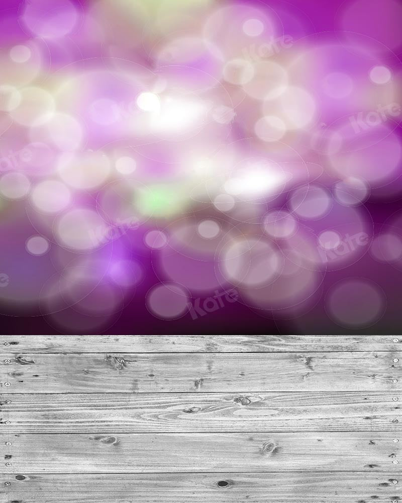 Kate Kombibackdrop Lila Bokeh Hochzeit  Silberholz  Hintergrund