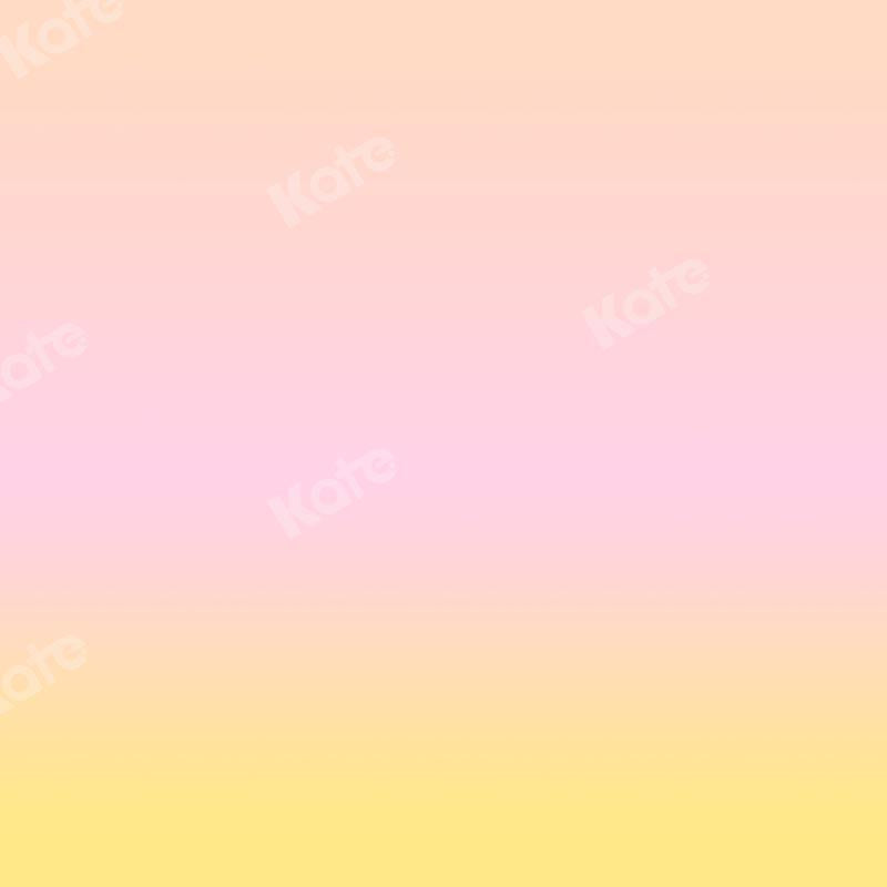Kate Abstrakter Pfirsich-Farbverlauf-rosa bis gelber Hintergrund Ombre