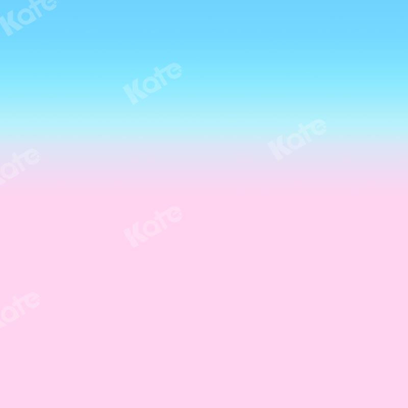Kate Abstrakter babyblauer Farbverlauf-rosa Hintergrund Ombre