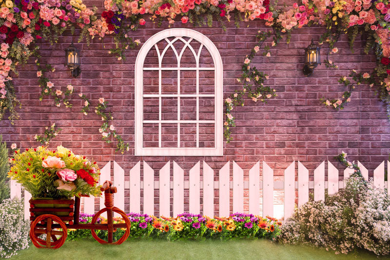 Kate Frühlingsgarten Blumen Hintergrund Entworfen von Victoria - Kate Backdrop.de