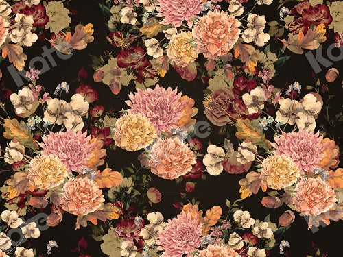Kate  Vintage Kunst Blumen Hintergrund  für Fotografie Entworfen von Jerry Sina