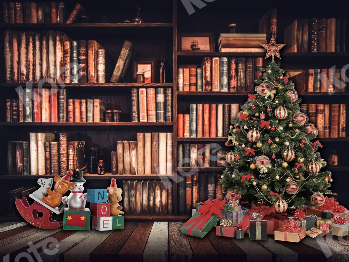 Kate Weihnachten Hintergrund Bücher & Weihnachtsbaum Entworfen von JS Photography