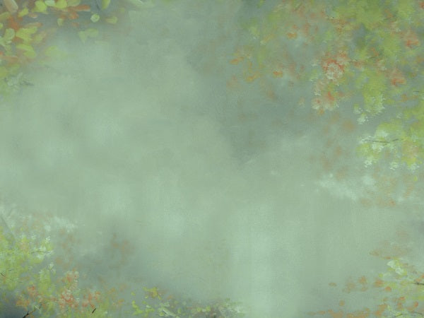 Kate Abstrakt Beschaffenheits grüne Blumen Hintergrund - Kate Backdrop.de