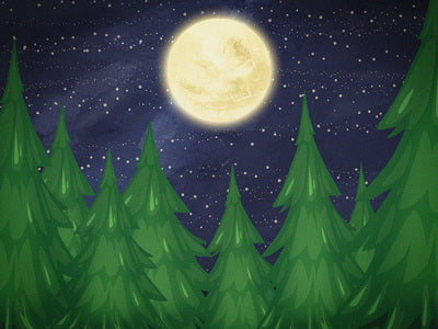 Weihnachten Bauernhof Nacht mit Mond Hintergrund
