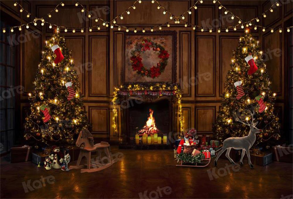 Kate Weihnachten Weihnachtszimmer  weihnachtsbaum  Hintergrund für Fotografie von JFCC