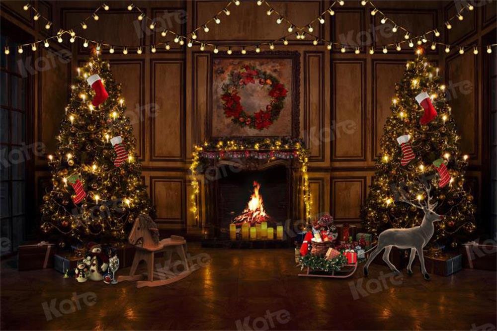 Kate Weihnachten Weihnachtszimmer  weihnachtsbaum  Hintergrund für Fotografie von JFCC