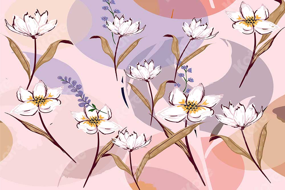 Kate Blumen Rosa Kinder Hintergrund Entworfen von JFCC