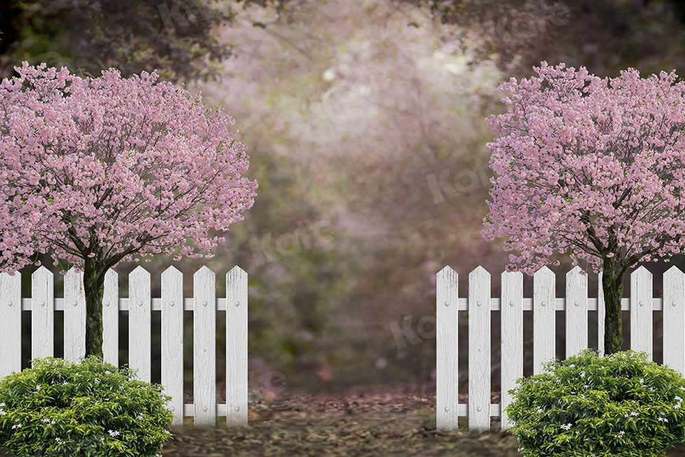 Kate Frühling Garten Kirschblüten Hintergrund für Fotografie