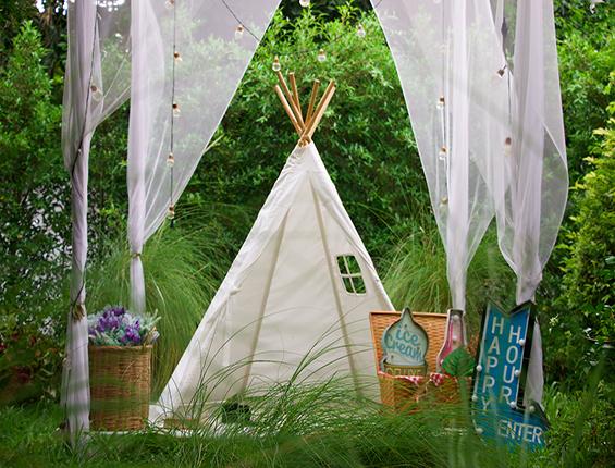 Katebackdrop：Kate White Tent Happy Hour Green Grass Backdrop Outdoor