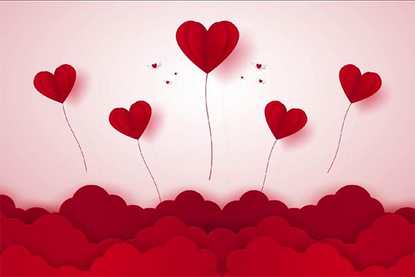Valentinstag-Hintergrund von Kate Red Hearts für Fotografie
