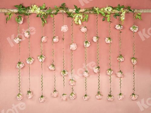 Katebackdrop：Kate Spring Pink Hanging Flower Mother's Day Backdrop Designed by Jia Chan Photography