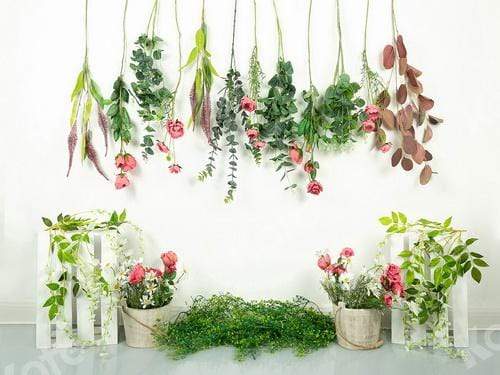 Katebackdrop：Kate Spring Floral Grass Decorations Backdrop Designed by Jia Chan Photography