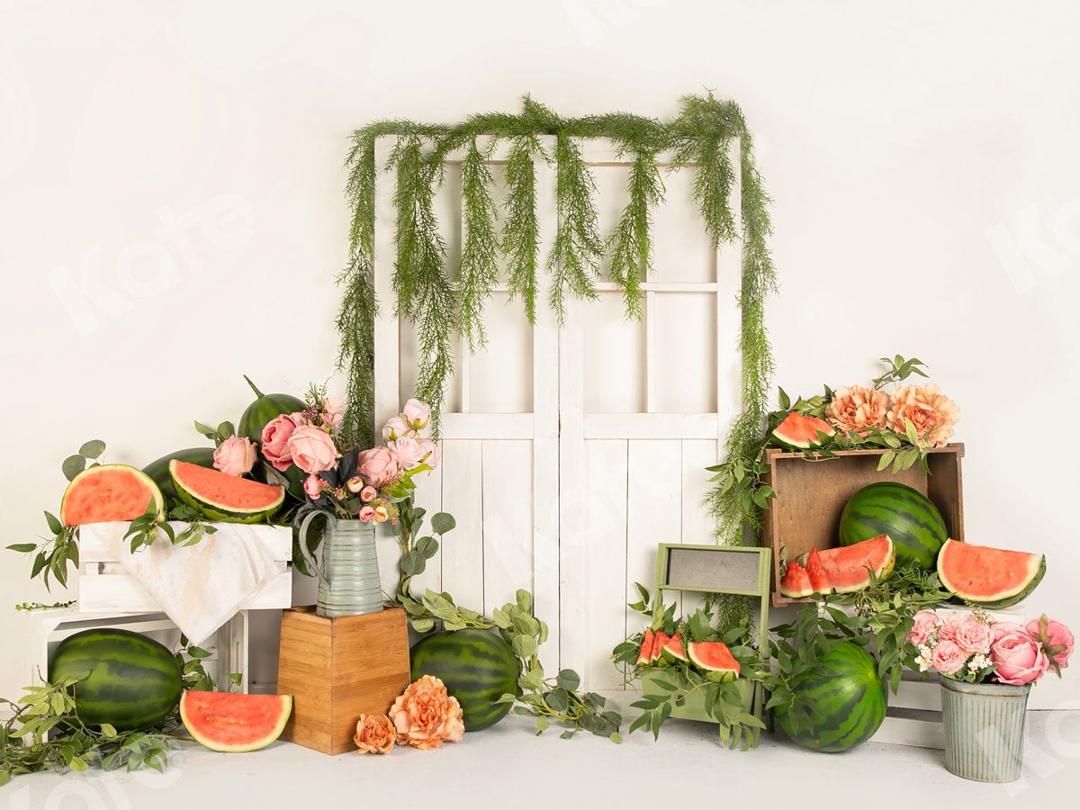 Kate Sommer Wassermelonen Zeit Hintergrund Entworfen von Jia Chan Photography - Kate Backdrop.de