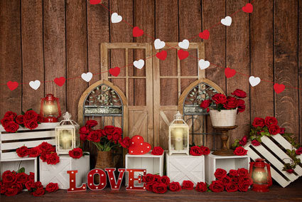 Kate Valentinstag Liebe Rosen Hintergrund Entworfen von Emetselch