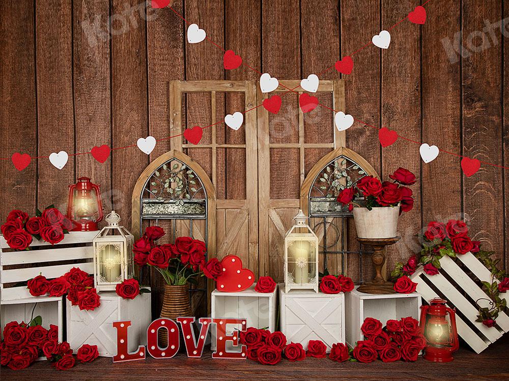 Kate Valentinstag Liebe Rosen Hintergrund Entworfen von Emetselch