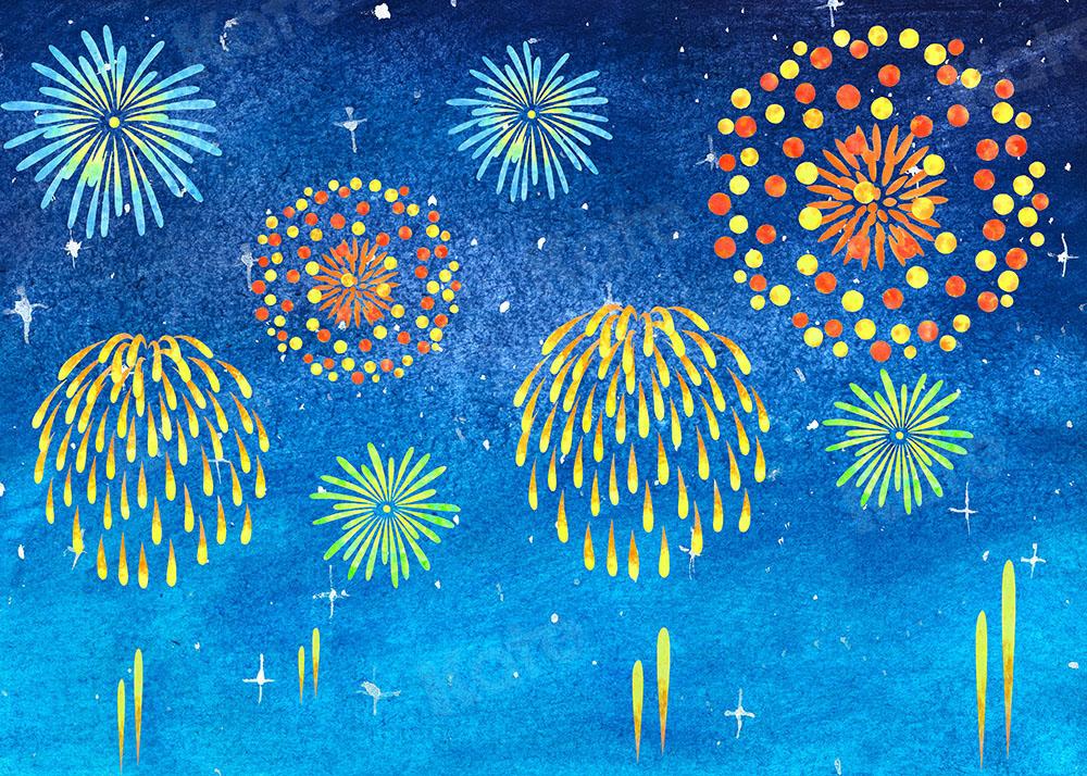 Kate Frohes Neues Jahr Feuerwerk Hintergrund Entworfen von GQ