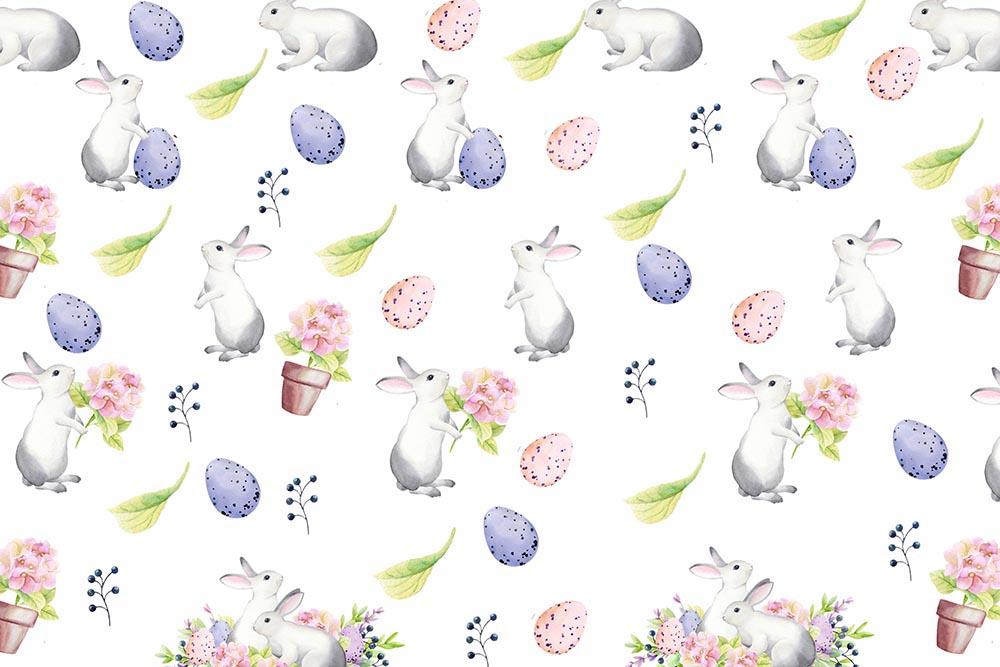 Kate Ostern Hase rosa lila Eier Hintergrund von Chain Photography - Kate Backdrop.de