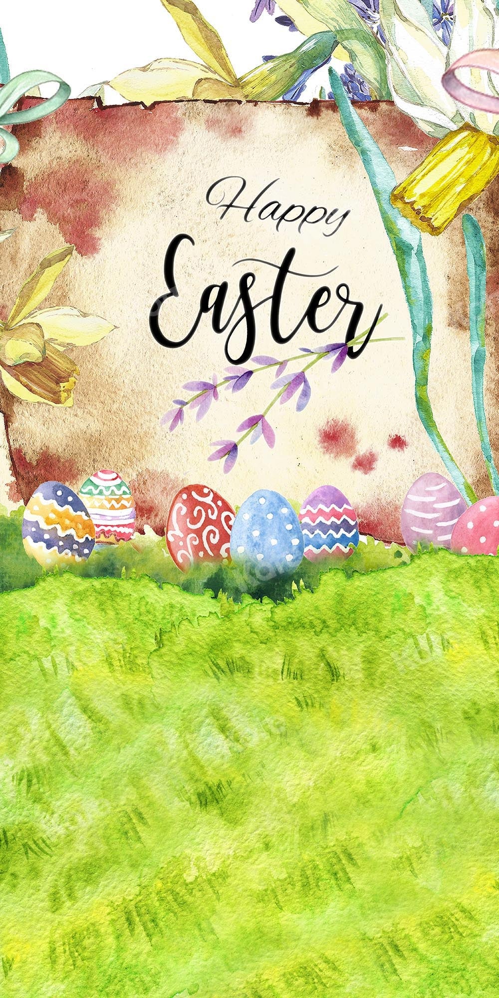 Kate Sweep Frohe Ostern Gras Hintergrund von Photography - Kate Backdrop.de