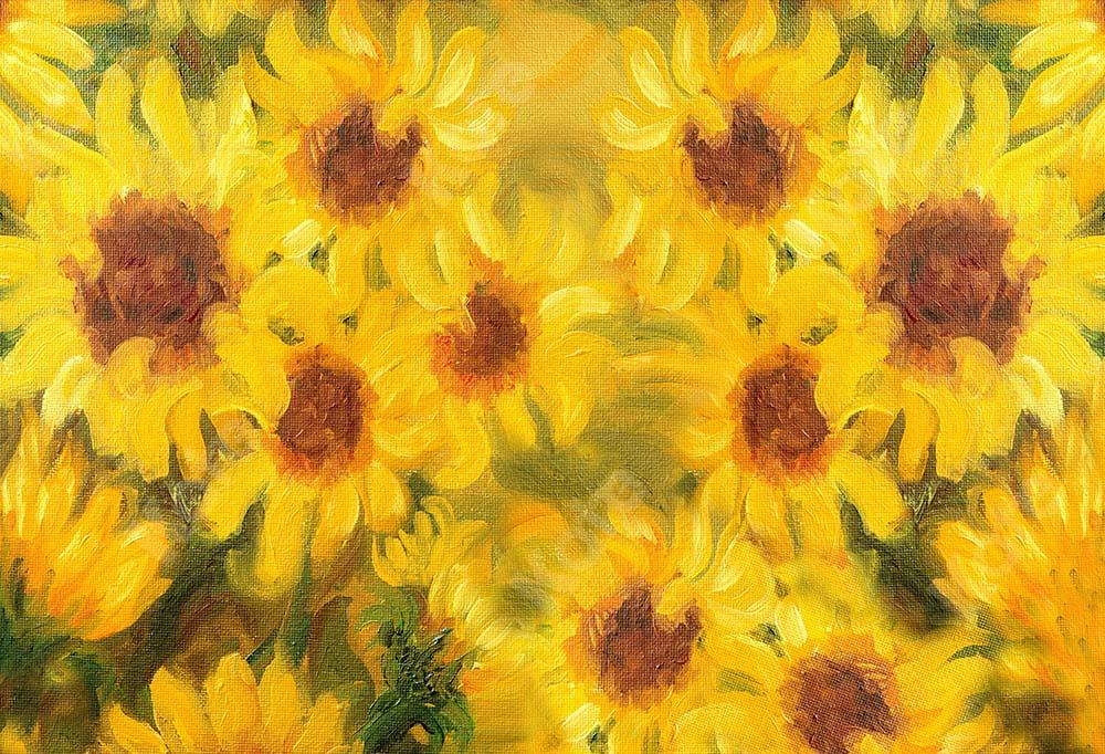 Kate Frühling Sonnenblumen Fine Art Hintergrund Entworfen von GQ