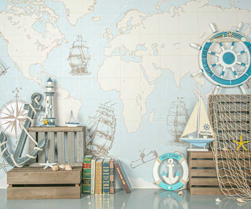 Kate Reise um die Welt Sommer Kinder Hintergrund Entworfen von Jia Chan Photography - Kate Backdrop.de