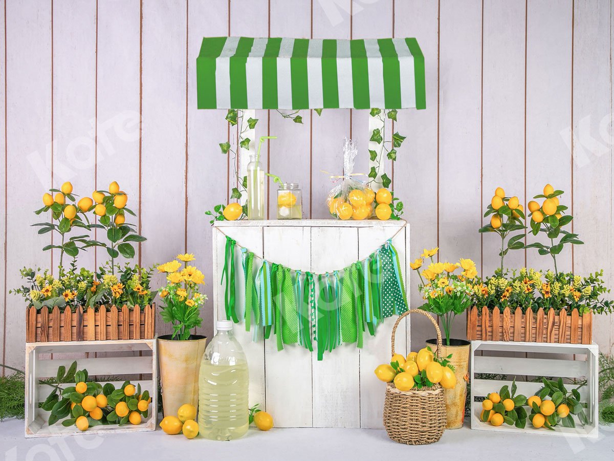 Kate Sommer Limonade Shop Hintergrund Entworfen von Jia Chan Photography