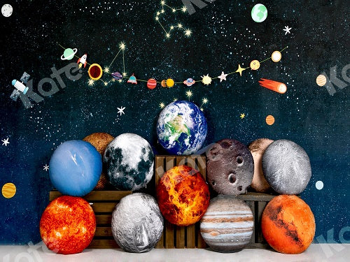 Kate Galaxis Junge Geburtstag Erde Hintergrund für Fotografie entworfen von Jia Chan Photography