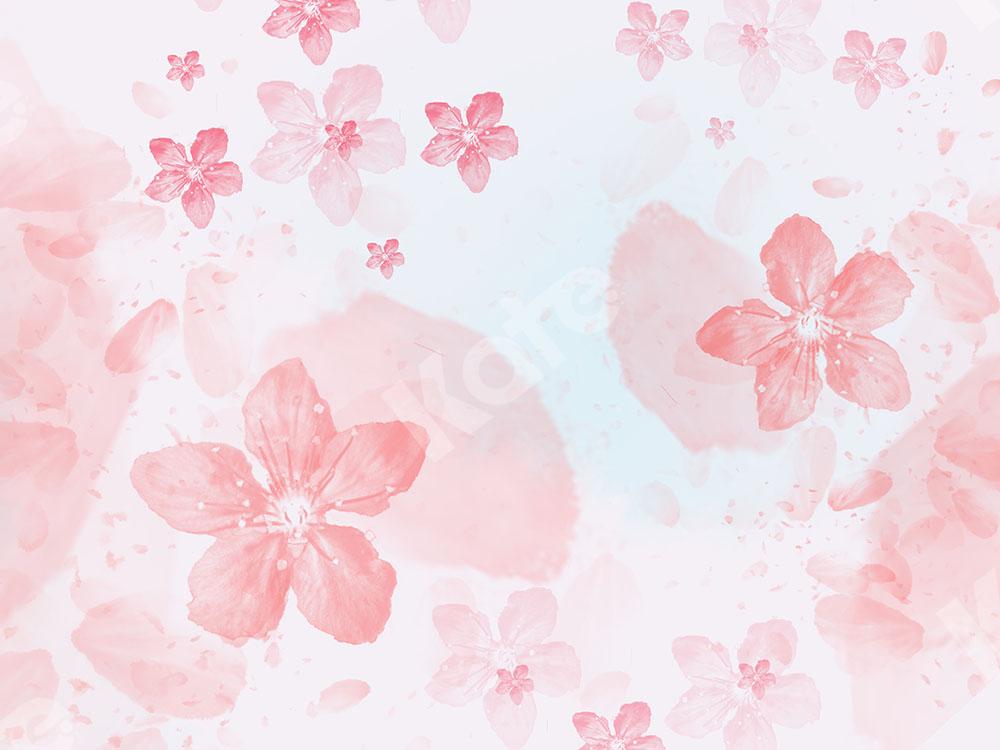 Kate Blumen Hintergrund rosa Pfirsichblüte  von Chain Photography