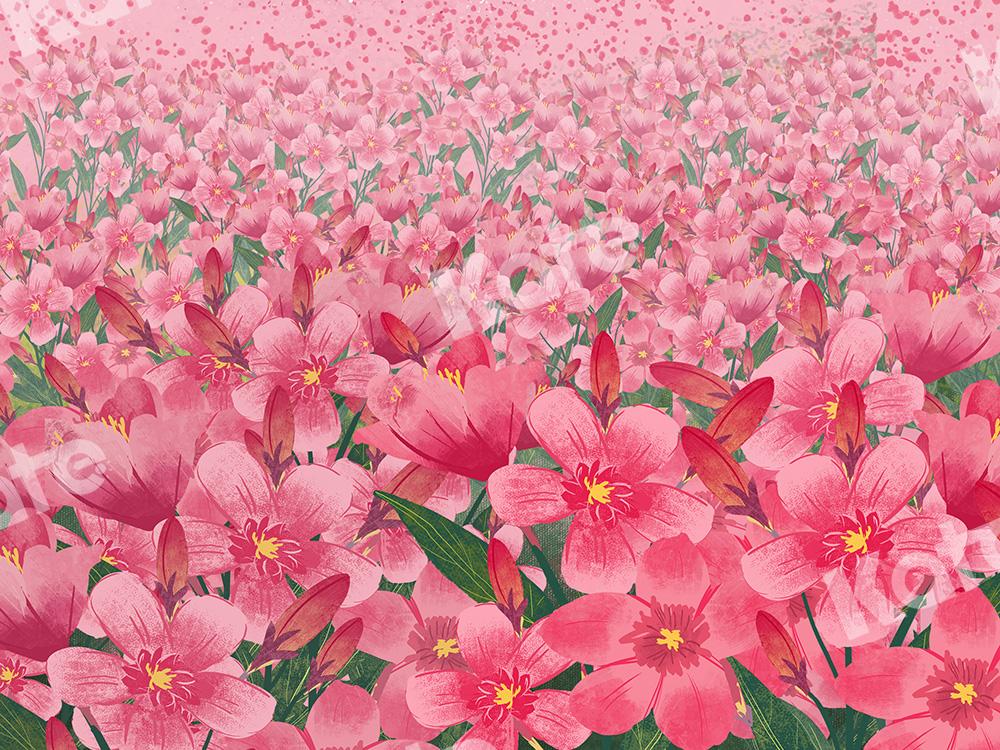 Kate rosa Blumen Hintergrund  Feld von GQ