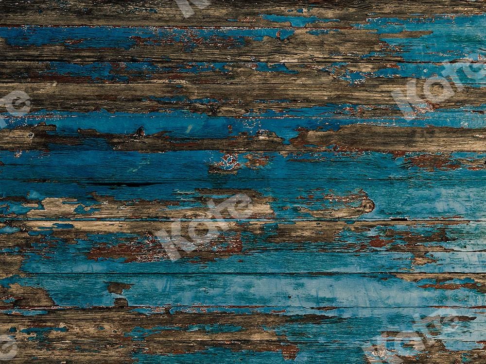 Kate Holz Hintergrund Blau für Fotografie schäbig von Kate