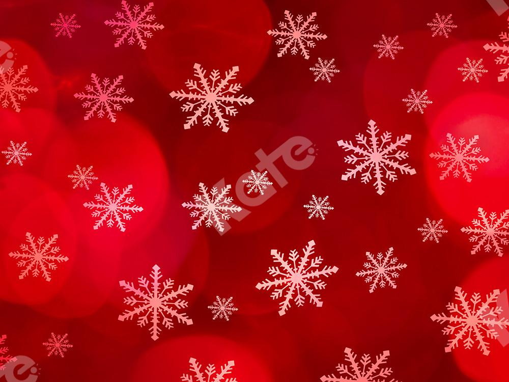 Kate Weihnachten Hintergrund Schneeflocke rotes Bokeh Entworfen von Chain
